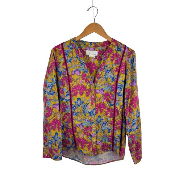 Anthropologie Whimsy Flannel Sleep Top - Picture 1 of 5